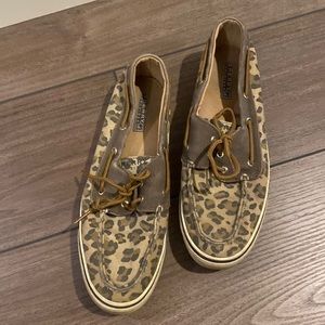 Womens Cheetah Print Sperry Top Sider - 9.5
